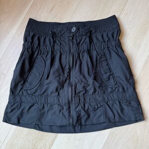 IKKS Black Sport Adjustable Mini Skirt